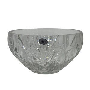 VTG Gorham Star Blossom Full Lead Crystal Bowl | Heavy Cut Glass 8"x4.5" Germany